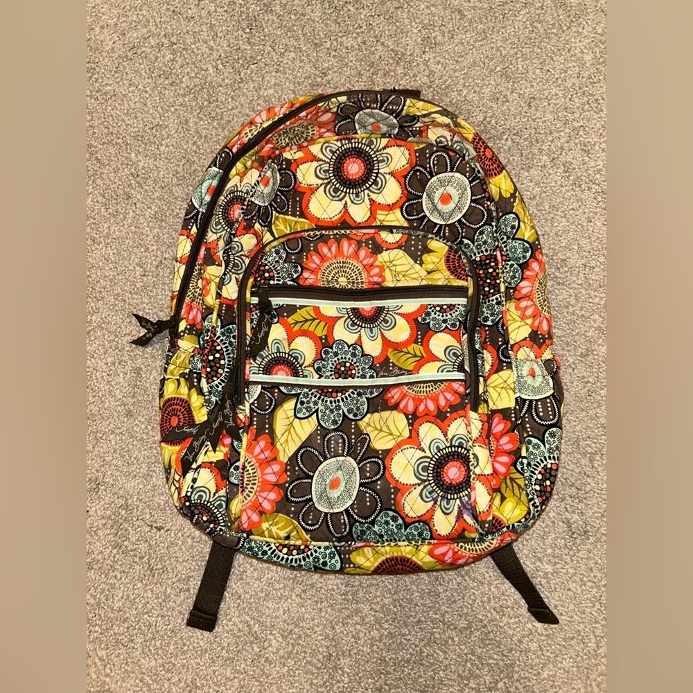 Vera Bradley Backpack in Flower Shower Pattern